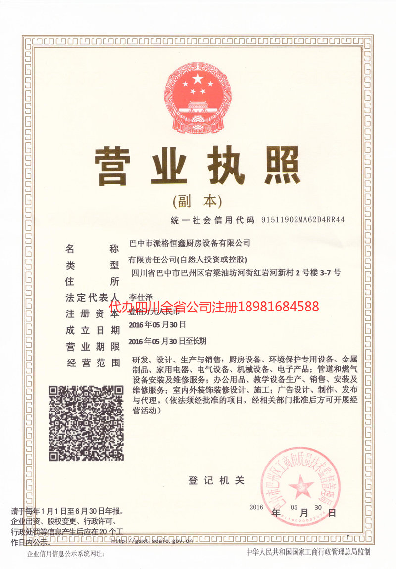 江苏江苏派格恒鑫厨房设备有限公司